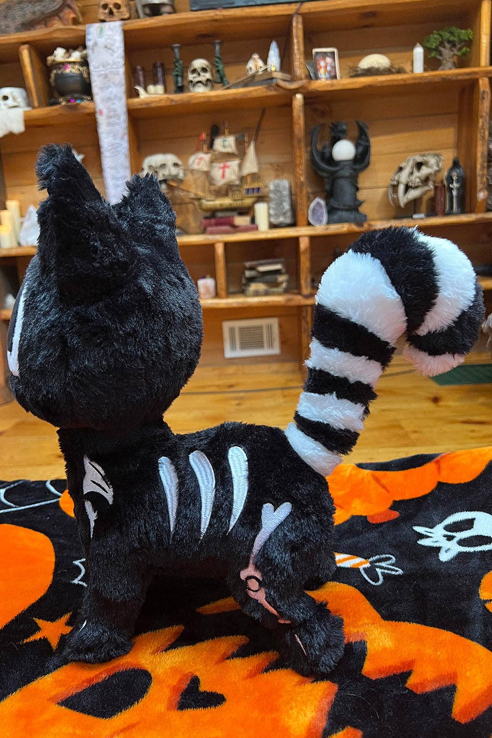 Skelekitty Skeleton Cat Plush