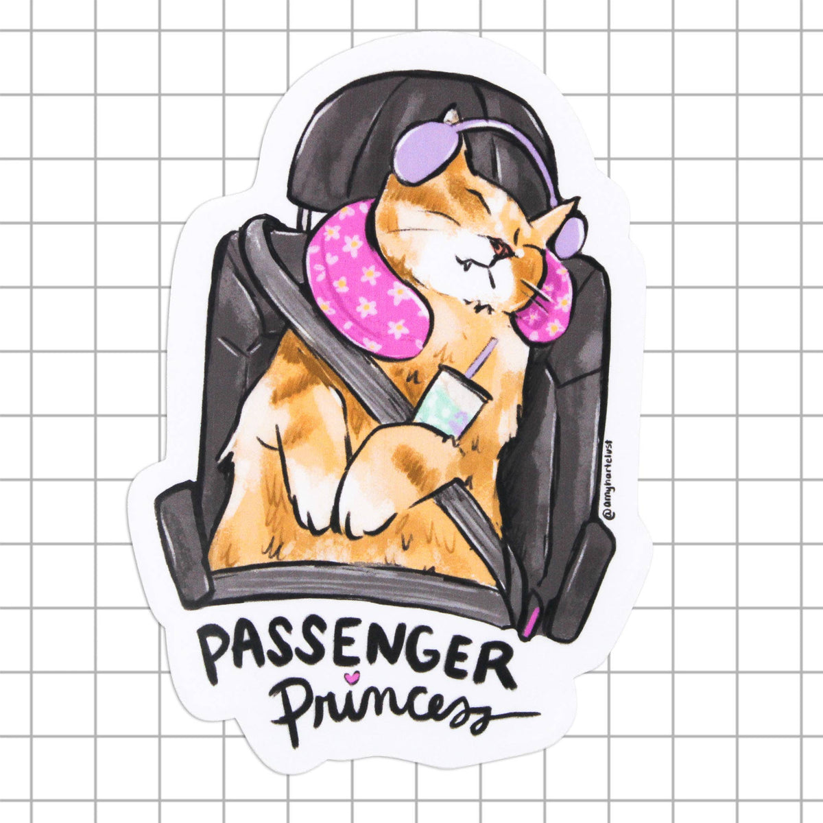 Passenger Princess Cat Sticker