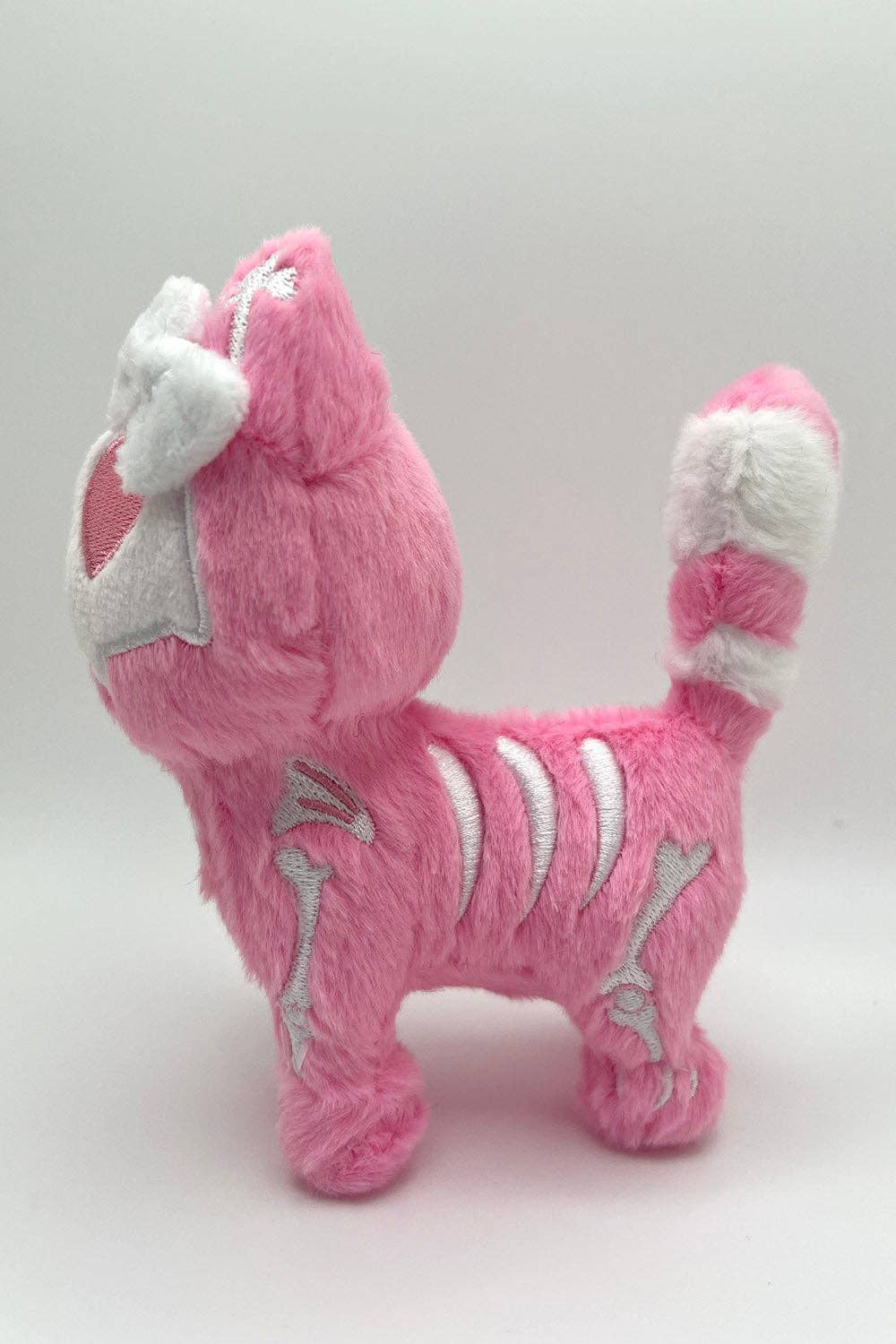 Smitten Kitten Skeleton Cat Plush Keychain