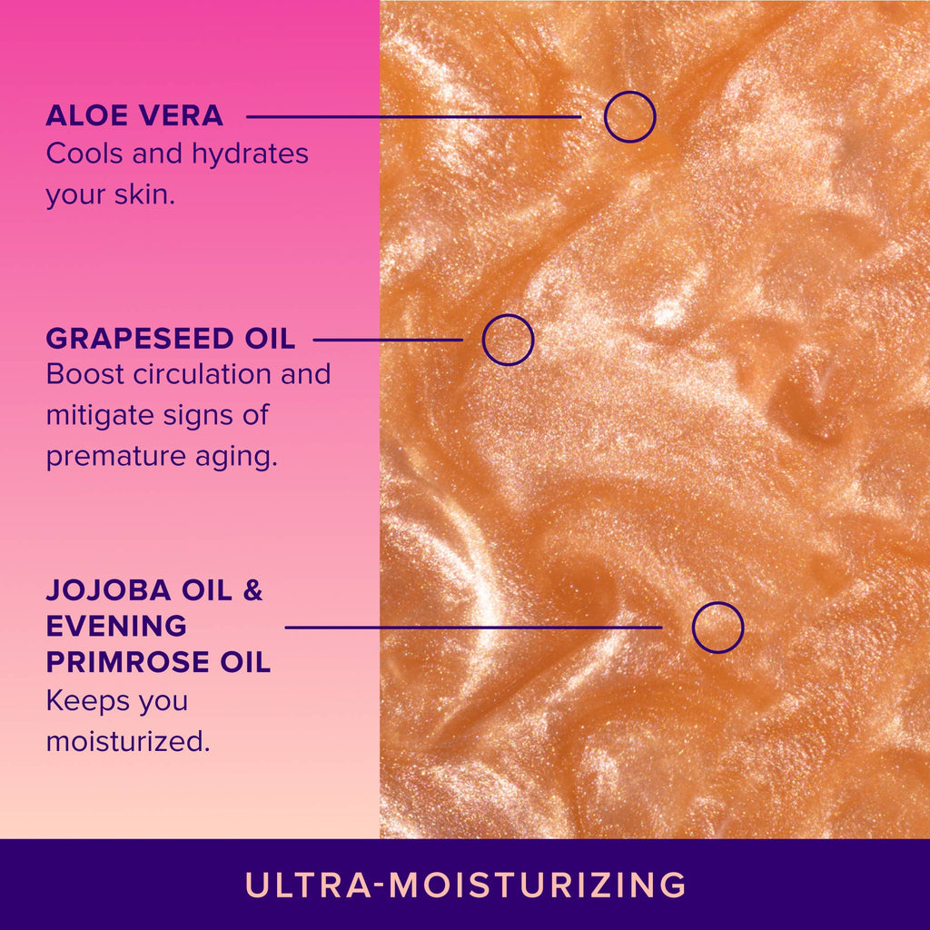 Rose Gold Glitter Sunscreen Spray SPF 35