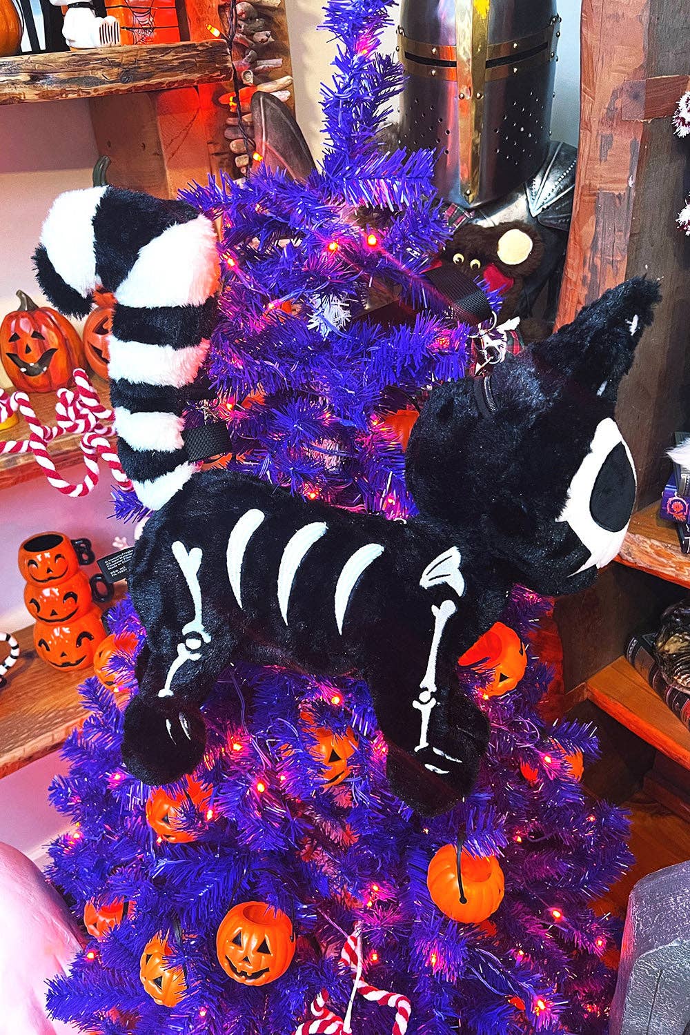 Skelekitty Skeleton Cat Plush Purse