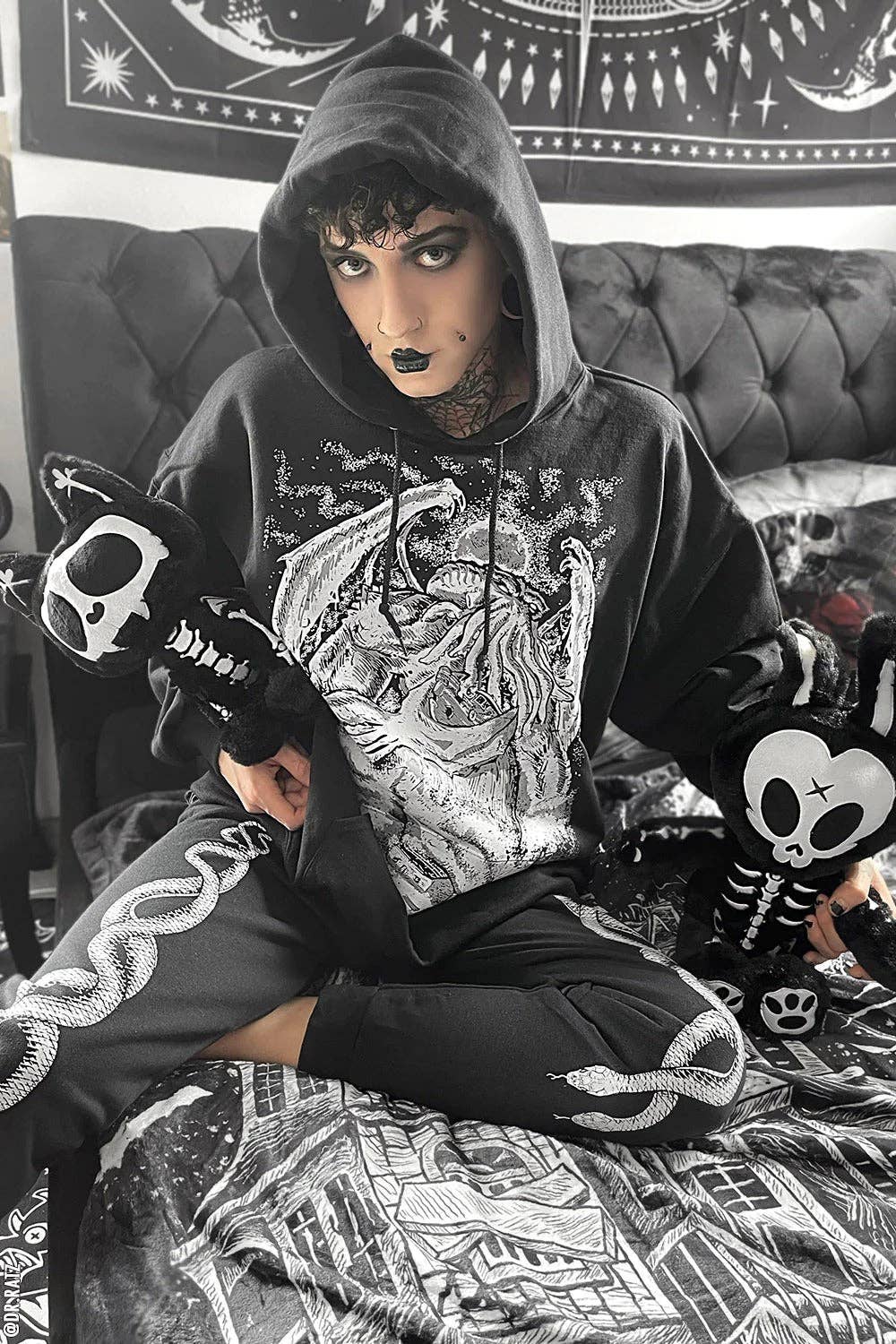 Skelekitty Skeleton Cat Plush