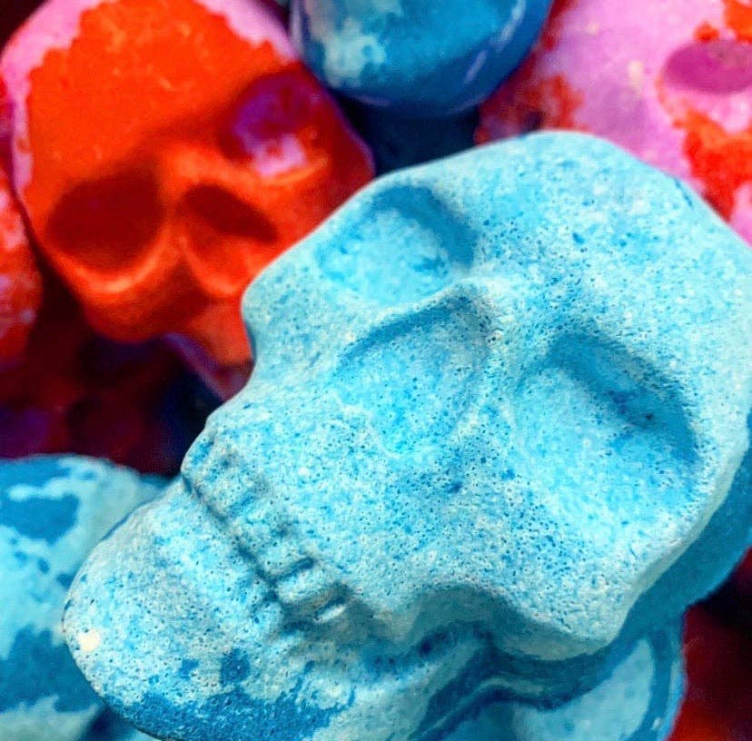 Rainbow Skull Crystal Infused Bath Bomb