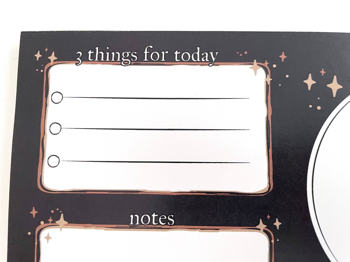 Crystal Ball Daily Tasks Notepad