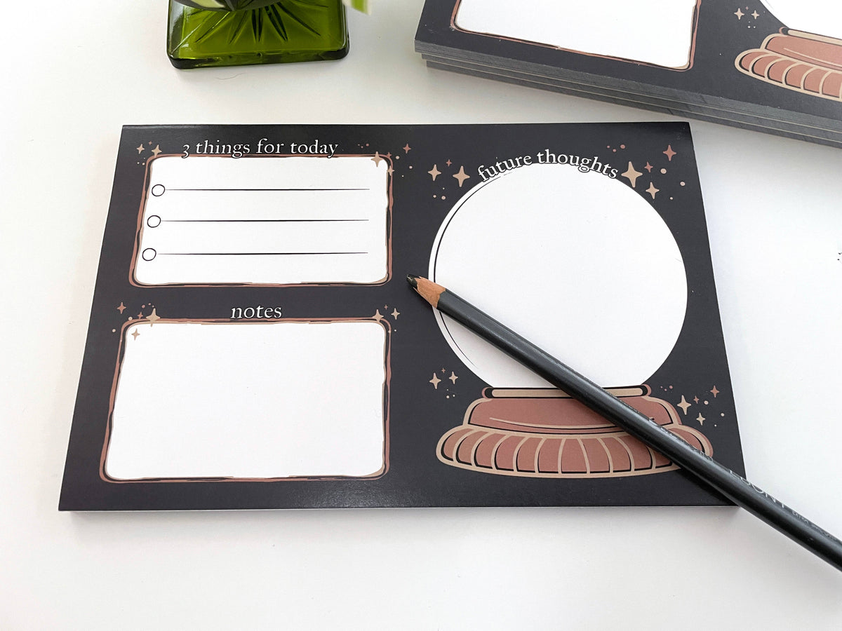 Crystal Ball Daily Tasks Notepad