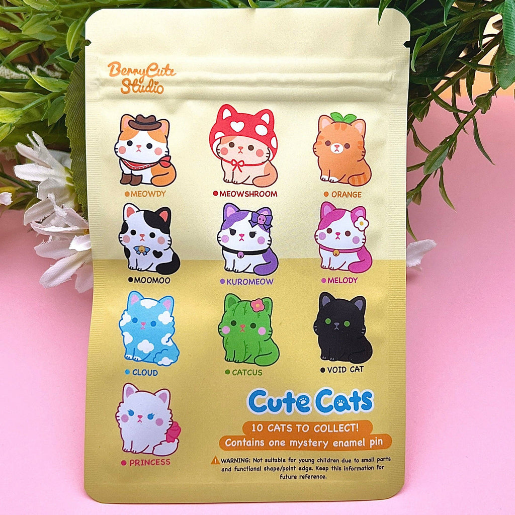 Cute Cats Mystery Bag Enamel Pin — Series 1