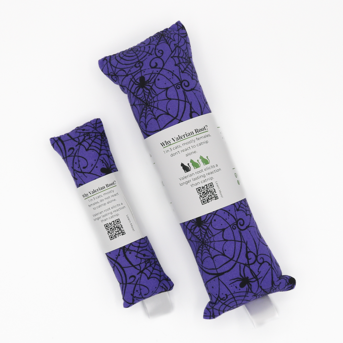 Purple Spiderweb Catnip & Valerian Root Toy